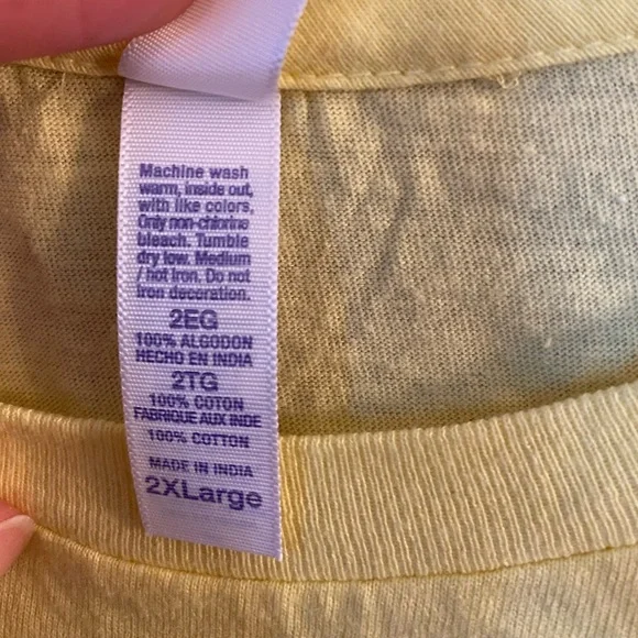 Bella Canvas Yellow Bee Happy Tee slim fit t-shirt cotton 2XL The Favorite Tee - Picture 6 of 8